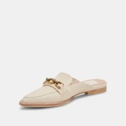 SIDON FLATS IVORY EMBOSSED LEATHER -Fashion Shoe Store DOLCEVITA FLATS SIDON IVORYEMBOSSEDLEATHER 08