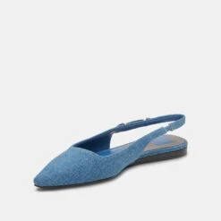 ELLEY FLATS BLUE DENIM -Fashion Shoe Store DOLCEVITA FLAT ELLEY BLUEDENIM 09