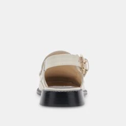 Dolce Vita HARDI LOAFERS IVORY CRINKLE PATENT -Fashion Shoe Store DOLCEVITA FLAT HARDI IVORYCRACKLEDLEATHER 05