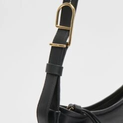 Dolce Vita AUDRI SHOULDER BAG BLACK LEATHER -Fashion Shoe Store DOLCEVITA HANDBAGS AUDRI BLACK 1