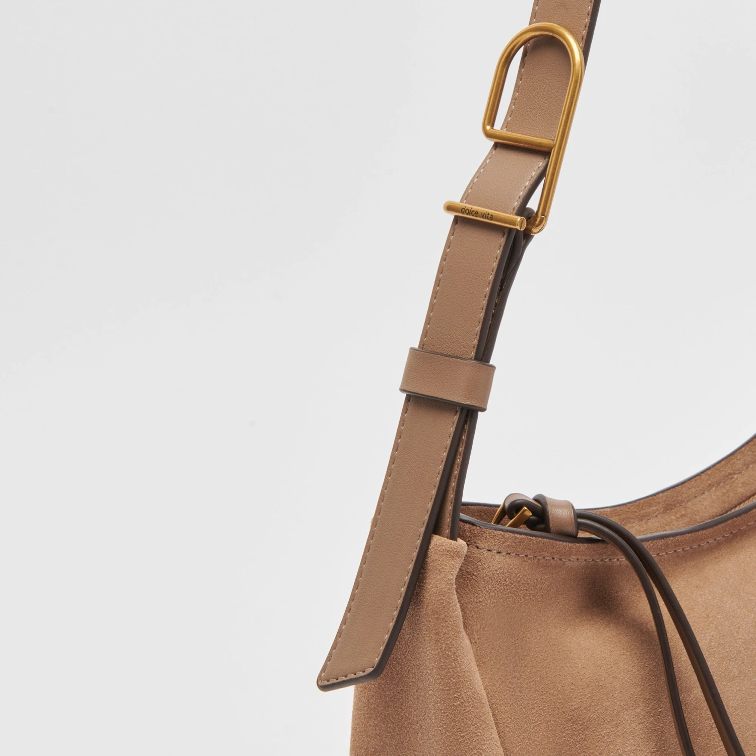 Dolce Vita AUDRI SHOULDER BAG CHANTERELLE SUEDE 8 Dolce Vita AUDRI SHOULDER BAG CHANTERELLE SUEDE - Image 6