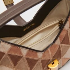 Dolce Vita CAMI CROSSBODY HICKORY PATCHWORK -Fashion Shoe Store DOLCEVITA HANDBAGS CAMI HICKORY 2