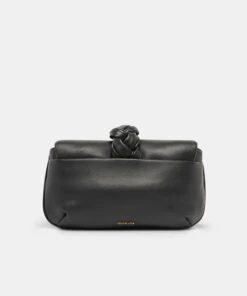 CARA CLUTCH BLACK SOFT NAPPA LEATHER -Fashion Shoe Store DOLCEVITA HANDBAGS CARA BLACK NAPPA LEATHER 2