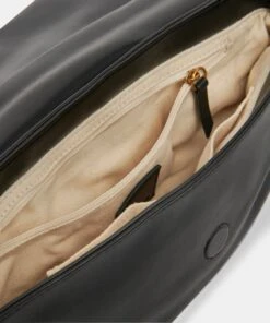 CARA CLUTCH BLACK SOFT NAPPA LEATHER -Fashion Shoe Store DOLCEVITA HANDBAGS CARA BLACK NAPPA LEATHER 6