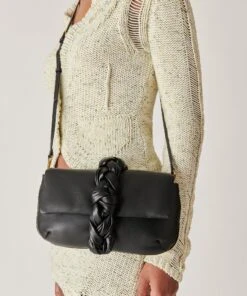 CARA CLUTCH BLACK SOFT NAPPA LEATHER -Fashion Shoe Store DOLCEVITA HANDBAGS CARA BLACK SOFT NAPPA LEATHER 3