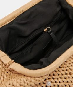 CRISSY CLUTCH NATURAL PEARL RAFFIA -Fashion Shoe Store DOLCEVITA HANDBAGS CRISSY LT NATURAL PEARLS 4