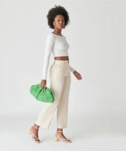 CRISSY CLUTCH SEAGLASS RAFFIA -Fashion Shoe Store DOLCEVITA HANDBAGS CRISSY SEAGLASSRAFFIA 1