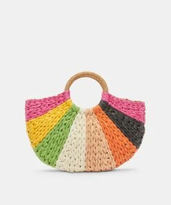 ESTELLE HANDBAG MULTI RAFFIA -Fashion Shoe Store DOLCEVITA HANDBAGS ESTELLE MULTI RAFFIA 2