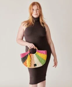 ESTELLE HANDBAG MULTI RAFFIA -Fashion Shoe Store DOLCEVITA HANDBAGS ESTELLE MULTI RAFFIA 7