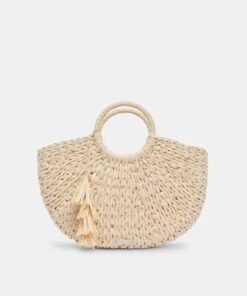 Dolce Vita ESTELLE HANDBAG NATURAL PEARL RAFFIA