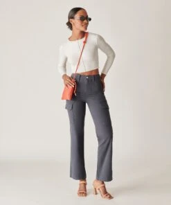 EVIE PHONE POUCH PERSIMMON SOFT PEBBLE LEATHER -Fashion Shoe Store DOLCEVITA HANDBAGS EVIE PERSIMMON PEBBLE LEATHER 2