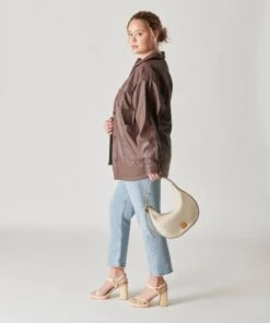 Dolce Vita LANEE SHOULDER BAG SAND ROYAL LEATHER -Fashion Shoe Store DOLCEVITA HANDBAGS LANE SANDROYALCALF 6