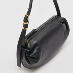 Dolce Vita LIVI SHOULDER BAG BLACK LEATHER -Fashion Shoe Store DOLCEVITA HANDBAGS LIVI BLACK 3