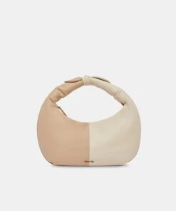 PATTI HANDBAG DUNE IVORY SOFT NAPPA LEATHER