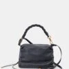 PRESTON SHOULDER/CROSSBODY BLACK LEATHER -Fashion Shoe Store DOLCEVITA HANDBAGS PRESTON BLACK PEBBLE 3