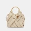SIENNA SATCHEL DUNE WOVEN LEATHER -Fashion Shoe Store DOLCEVITA HANDBAGS SIENNA DUNE ROYAL CALF 1
