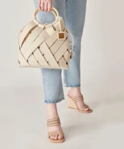 SIENNA SATCHEL DUNE WOVEN LEATHER 21 SIENNA SATCHEL DUNE WOVEN LEATHER -Fashion Shoe Store DOLCEVITA HANDBAGS SIENNA DUNE ROYAL CALF 3 af290d6f a293 4933 80e5 f21627540a01