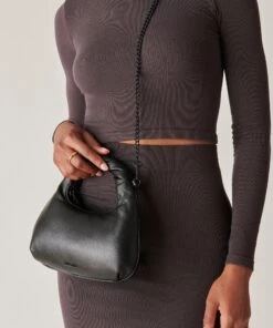 SOFIE CROSSBODY BLACK SOFT NAPPA LEATHER 21 SOFIE CROSSBODY BLACK SOFT NAPPA LEATHER -Fashion Shoe Store DOLCEVITA HANDBAGS SOFI BLACK SOFT NAPPA LEATHER 5