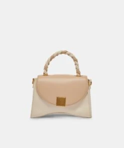 TATUM HANDBAG DUNE IVORY SOFT NAPPA LEATHER