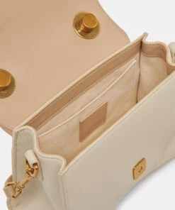 TATUM HANDBAG DUNE IVORY SOFT NAPPA LEATHER -Fashion Shoe Store DOLCEVITA HANDBAGS TATUM IVORY LEATHER 6
