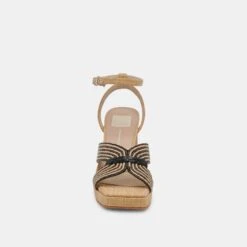 Dolce Vita ARIES HEELS BLACK NATURAL RAFFIA -Fashion Shoe Store DOLCEVITA HEELS ARIES BLACK NATURALRAFFIA 04