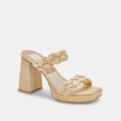 ASHBY HEELS LT NATURAL RAFFIA -Fashion Shoe Store DOLCEVITA HEELS ASHBY LTNATURALRAFFIA 01