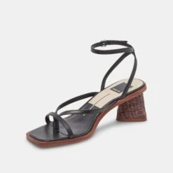 BANITA SANDALS BLACK LEATHER -Fashion Shoe Store DOLCEVITA HEELS BANITA BLACKLEATHER 08