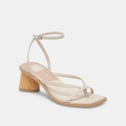 BANITA SANDALS IVORY LEATHER -Fashion Shoe Store DOLCEVITA HEELS BANITA IVORYLEATHER 01