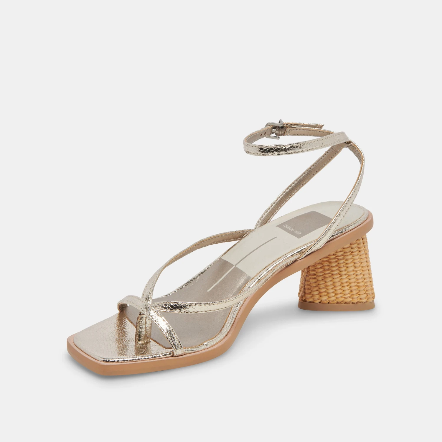 BANITA SANDALS LIGHT GOLD CRACKLED STELLA 6 BANITA SANDALS LIGHT GOLD CRACKLED STELLA - Image 4