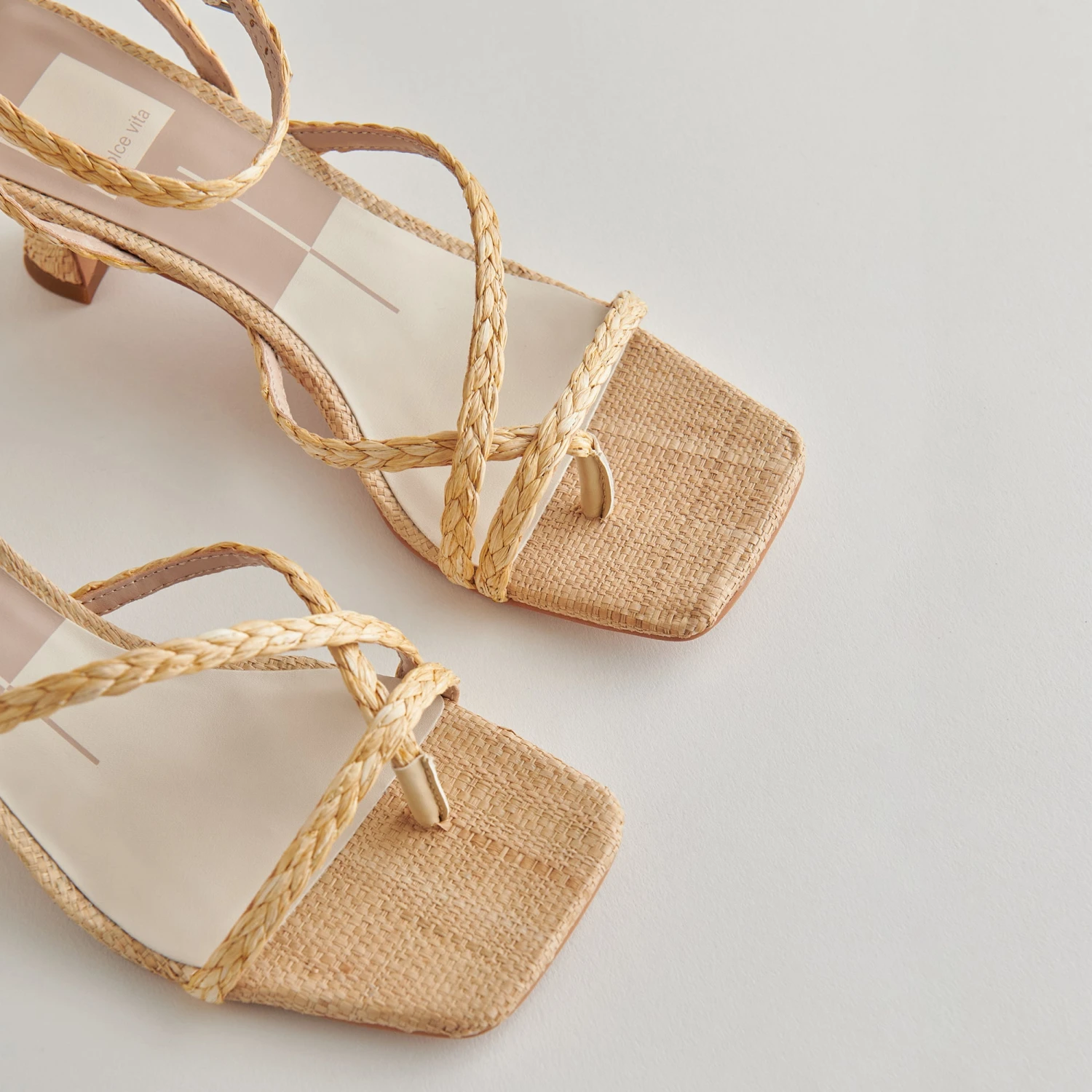 BAYLOR HEELS LT NATURAL RAFFIA 5 BAYLOR HEELS LT NATURAL RAFFIA - Image 3