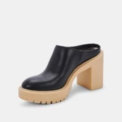 CARRY HEELS BLACK LEATHER -Fashion Shoe Store DOLCEVITA HEELS CARRY BLACKLEATHER 08