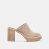 Dolce Vita CASTEL HEELS TAUPE SUEDE -Fashion Shoe Store DOLCEVITA HEELS CASTEL TAUPESUEDE 02