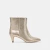 Dolce Vita DEE WIDE BOOTIES PLATINUM DISTRESSED LEATHER -Fashion Shoe Store DOLCEVITA HEELS DEE PLATINUMDISTRESSEDLEATHER 02