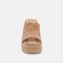 ELARIA WEDGES NATURAL CORK -Fashion Shoe Store DOLCEVITA HEELS ELARIA NATURALCORK 04