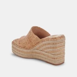 ELARIA WEDGES NATURAL CORK -Fashion Shoe Store DOLCEVITA HEELS ELARIA NATURALCORK 09