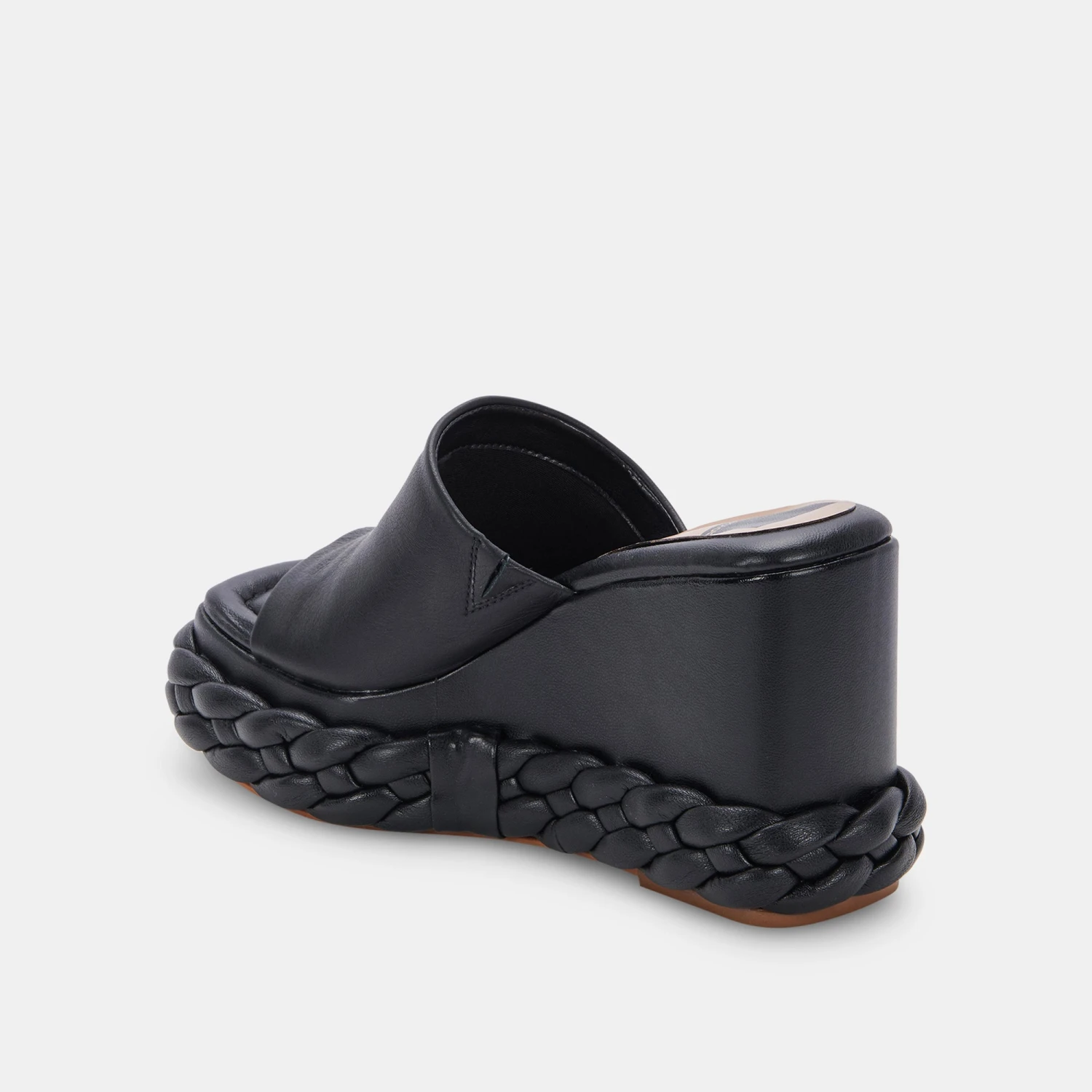 ELENE WEDGES BLACK LEATHER 7 ELENE WEDGES BLACK LEATHER - Image 5