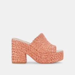 ELORA HEELS ORANGE RAFFIA 22 ELORA HEELS ORANGE RAFFIA -Fashion Shoe Store DOLCEVITA HEELS ELORA ORANGERAFFIA 02