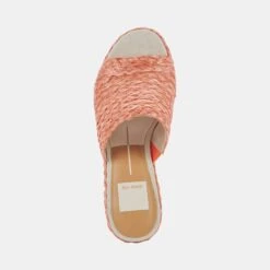 ELORA HEELS ORANGE RAFFIA 30 ELORA HEELS ORANGE RAFFIA -Fashion Shoe Store DOLCEVITA HEELS ELORA ORANGERAFFIA 06