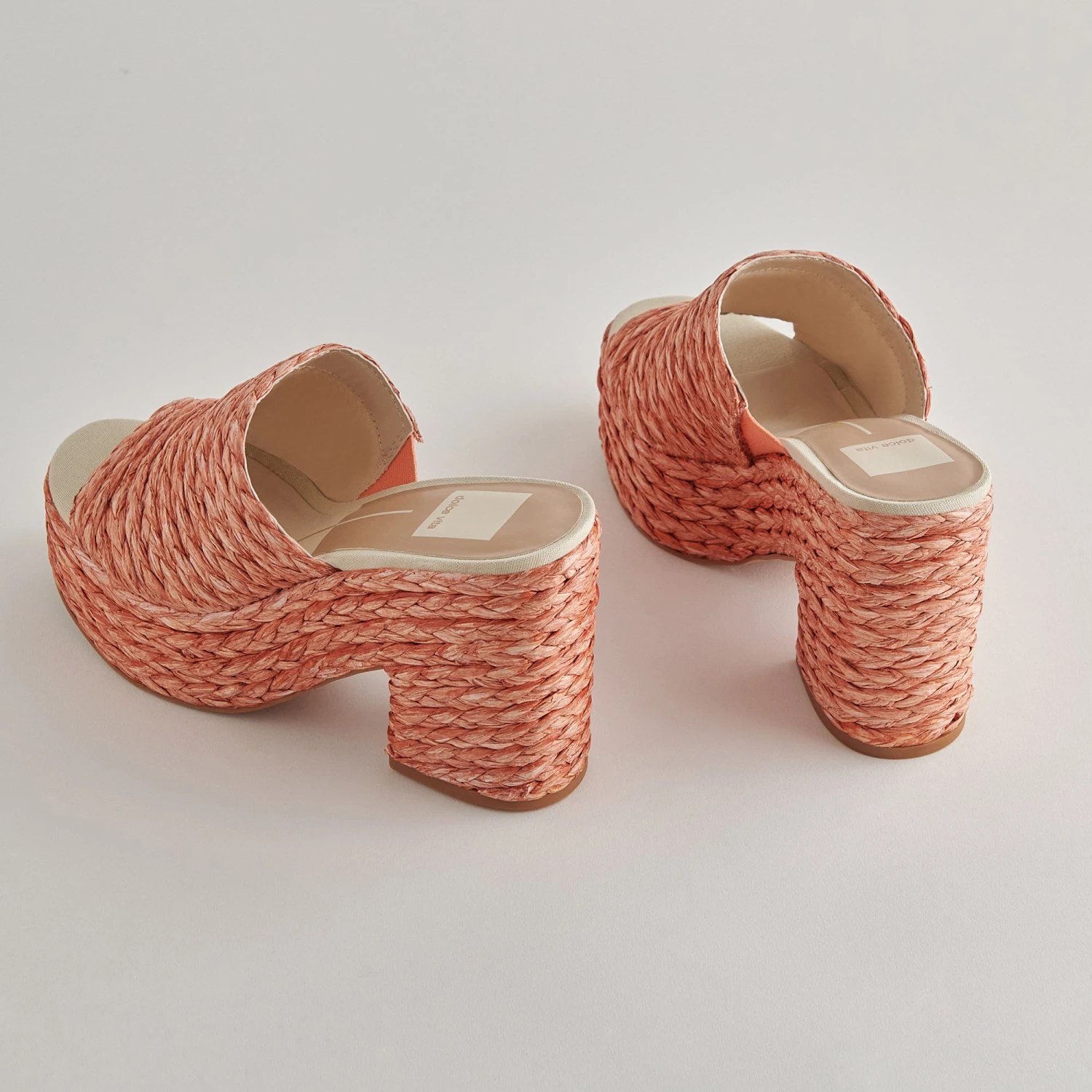 ELORA HEELS ORANGE RAFFIA 5 ELORA HEELS ORANGE RAFFIA - Image 3