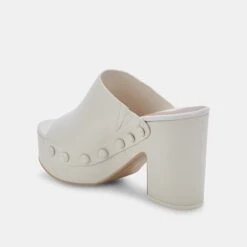 EMOL HEELS IVORY LEATHER -Fashion Shoe Store DOLCEVITA HEELS EMOL IVORY LEATHER 09