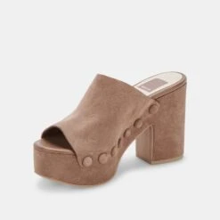 EMOL HEELS MUSHROOM SUEDE -Fashion Shoe Store DOLCEVITA HEELS EMOL MUSHROOMSUEDE 08