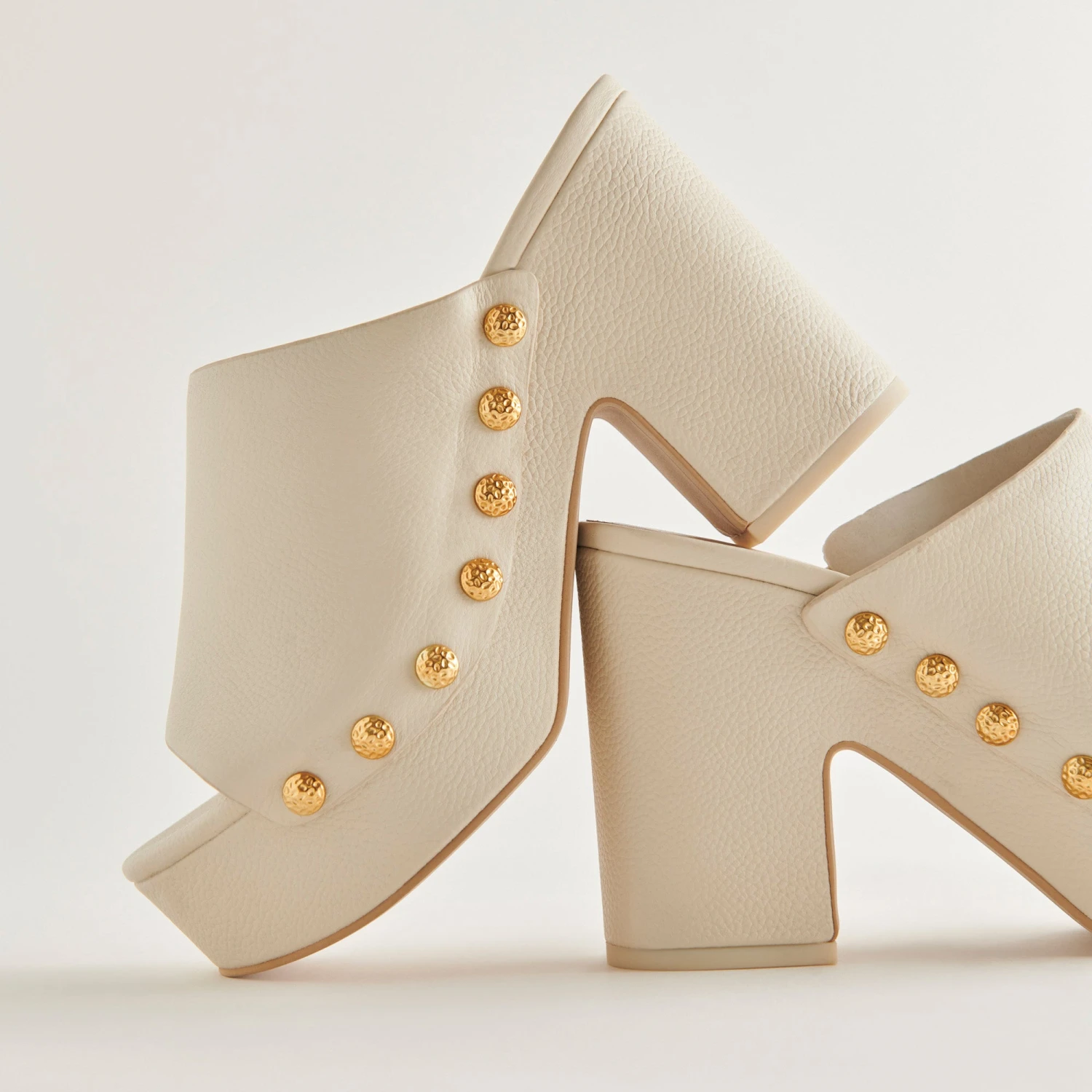 Dolce Vita EMOL HEELS OFF WHITE LEATHER 4 Dolce Vita EMOL HEELS OFF WHITE LEATHER - Image 2