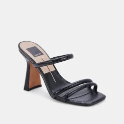 FORT HEELS BLACK EMBOSSED STELLA 14 FORT HEELS BLACK EMBOSSED STELLA -Fashion Shoe Store DOLCEVITA HEELS FORT BLACKEMBOSSEDSTELLA 01