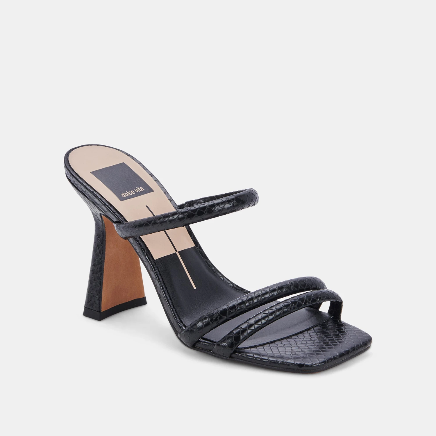 FORT HEELS BLACK EMBOSSED STELLA 5 FORT HEELS BLACK EMBOSSED STELLA - Image 3