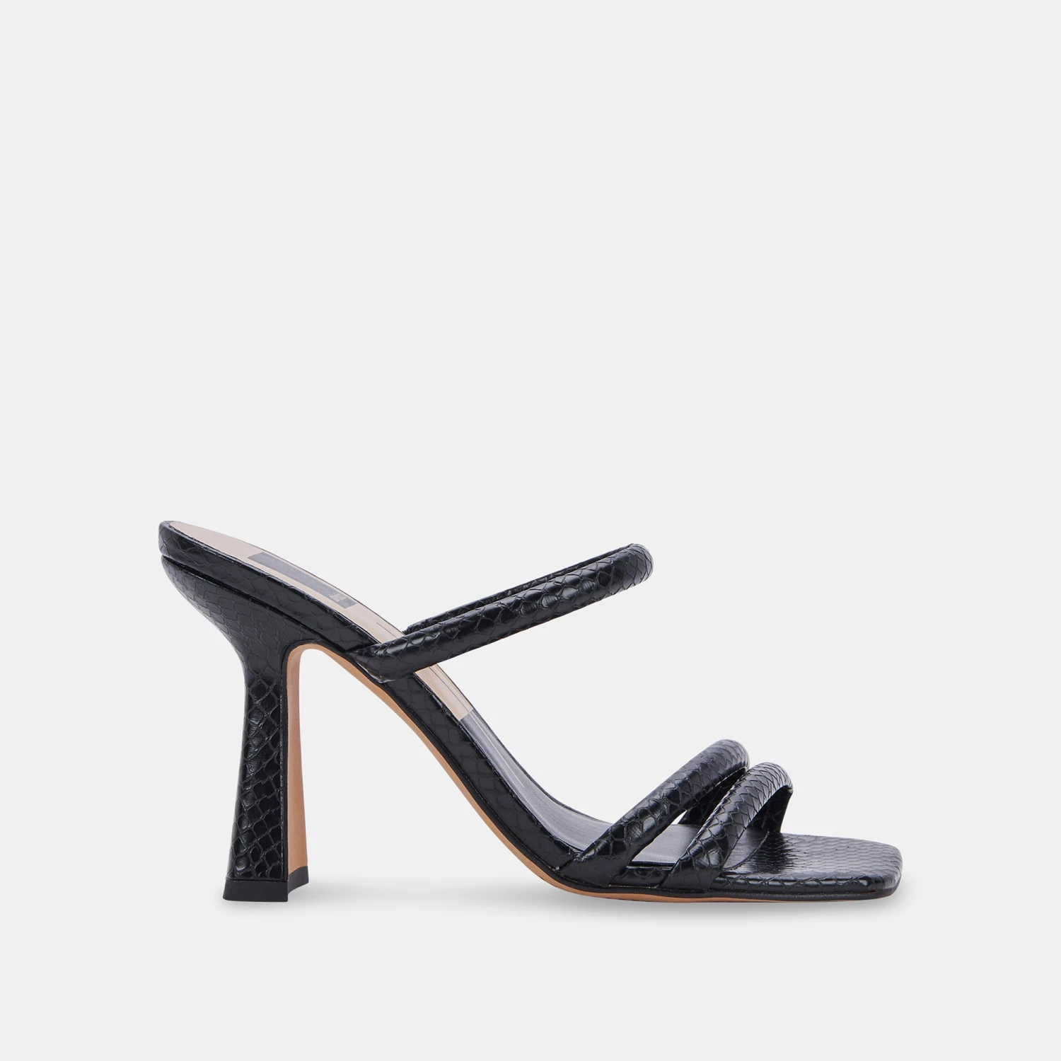 FORT HEELS BLACK EMBOSSED STELLA 3 FORT HEELS BLACK EMBOSSED STELLA