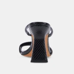 FORT HEELS BLACK EMBOSSED STELLA 19 FORT HEELS BLACK EMBOSSED STELLA -Fashion Shoe Store DOLCEVITA HEELS FORT BLACKEMBOSSEDSTELLA 05