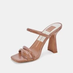 FORT HEELS LUGGAGE EMBOSSED STELLA -Fashion Shoe Store DOLCEVITA HEELS FORT LUGGAGEEMBOSSEDSTELLA 08