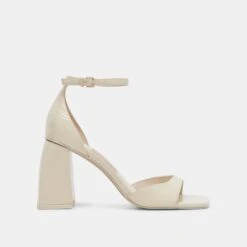 Dolce Vita JANEY HEELS IVORY CRINKLE PATENT
