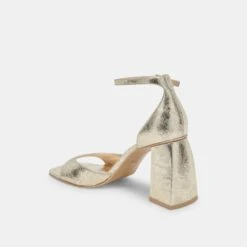 Dolce Vita JANEY HEELS PLATINUM DISTRESSED LEATHER -Fashion Shoe Store DOLCEVITA HEELS JANEY PLATINUMDISTRESSEDLEATHER 09