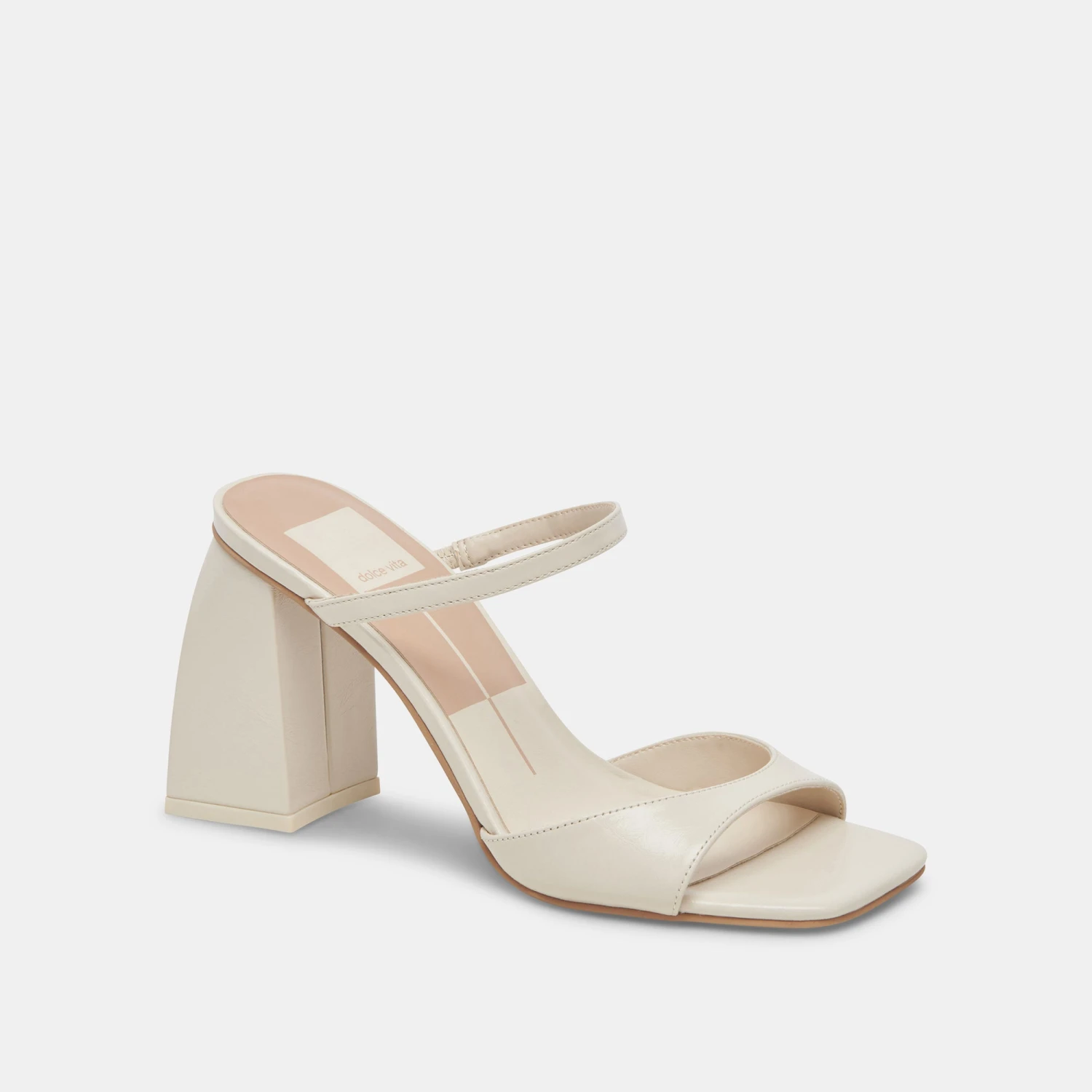 Dolce Vita JEMMY HEELS IVORY CRINKLE PATENT 4 Dolce Vita JEMMY HEELS IVORY CRINKLE PATENT - Image 2